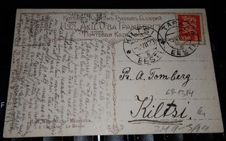Eesti Kiltsi ja Tapa -leimat taidekortilla 1929 PK140/2