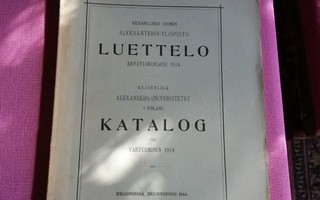 Aleksanterin-yliopisto luettelo 1914