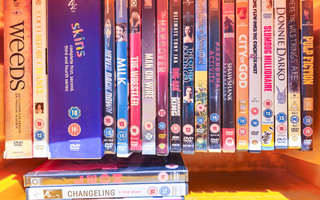 DVD-elokuvia, ei FI-tekstityksiä