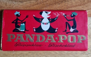 Panda?Pop .Vintage suklaa mainospakkaus