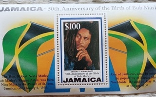 Bob Marley 50-vuotis jamaikalainen juhlapostimerkki