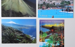 Käyttämättömiä Kanariansaarten postikortteja