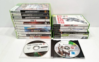 19kpl Xbox ja Xbox 360 pelejä