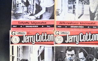 JERRY COTTON  8, 10, 11 ja 17 ---- 1967
