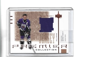 WAYNE GRETZKY - JERSEY=VIOLETTI - num 213/300 - BRONZE