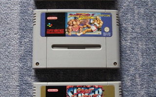 SNES : Street Fighter paketti 3 peliä - Super Nintendo