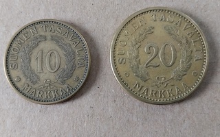 10 mk 1932 ja 20 mk 1939