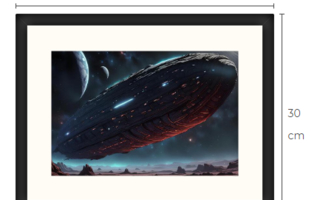 Uusi taulu Oumuamua 30 cm x 40 cm