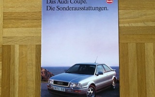 Esite Audi Coupe lisävarusteet, 1991/1992, typ 89 B3