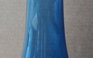 Sininen maljakko - vaasi - korkeus 25 cm