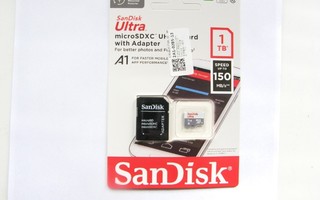 SanDisk MicroSDXC-kortti.1TB+1adapteri.UUSI  1kpl.