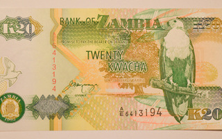 Zambia 1992 20 Kwacha