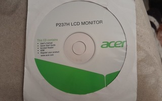 Acer P237H LCD MONITOR cd