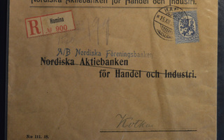 R-Kuori 1925 Hamina > Kotka, Yhdyspankki paperisinettiä
