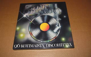 Finn Disco 8-LP:n BOXI :96 Kotimaista Discohittiä v.1979 VP