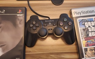 Sony Playstation 2 Slim + 2 peliä