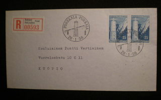 KIRJATTU FDC Porkkala 1956 - 26.1.1956