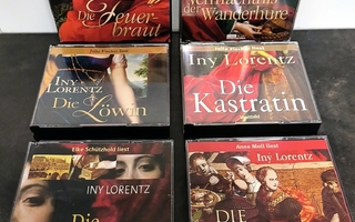Iny Lorentz CD -äänikirjoja 6kpl (saksankielisiä)