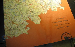 kartta Hämeen lääni ja Postisäästöpankin konttorit