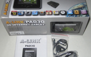 Tabletti - A-Link Pad3G (noin 2010 vuodelta)