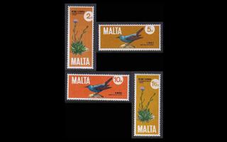 Malta 429-32 ** Lintuja kasveja (1971)