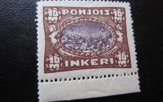 1920 Pohjois-Inkeri 10 mk ruskea / violetti **