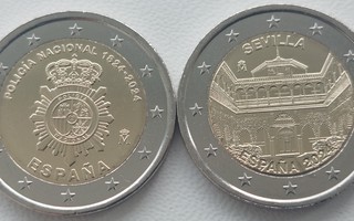 2 euro Espanja 2024 1 ja 2