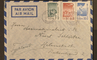 # 19582 # TUB-51 sarja lp kirje Helsinki -> Saksa