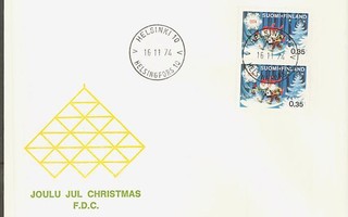 1974 joulumerkki FDC - pvm-leima