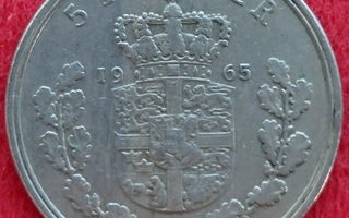 Tanska 5 kruunu 1965