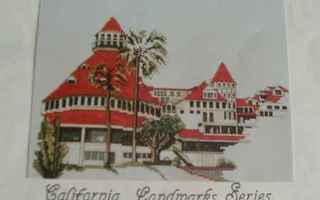Ristipistomalli Kalifornialainen hotelli Hotel Del Coronado