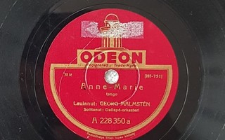 Savikiekko 1936 - Georg Malmsten - Odeon 228350