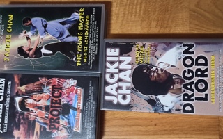 Jackie Chan - 3 vhs leffaa