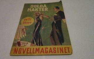 SVENSKA NOVELLMAGASINET 22 DOLDA MAKTER 1938