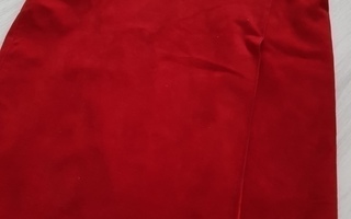 Punainen Kotelohame / Hame keinonahka - koko M