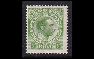 Tanskan Länsi-Intia 49 * Christian X 5 bit (1915)