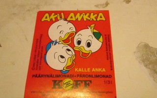KOFF AKU Ankka Päärynälimonadi Etiketti no: 12