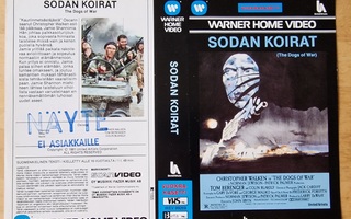 VHS  kansipaperi...SODAN KOIRAT