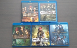 Pirates of the Caribbean 1-5 (Blu-ray)