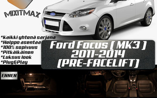 Ford Focus (Mk3) Sisätilan LED -muutossarja 6000K ; x10