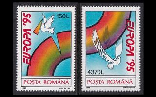 Romania 5084-5 ** Europa rauha ja vapaus (1995)