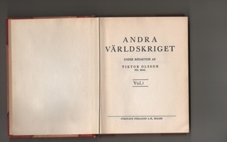 Andra världskriget Band 1-14, Malmö. 1963 - 1965, inbunden
