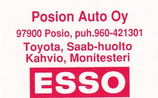 Posio. Posion Auto Oy ESSO     b413