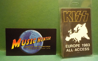 KISS - EUROPE 1983, ALL ACCES BACKSTAGE PASS