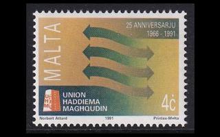 Malta 863 ** Ammattiliittojen keskusliitto (1991)