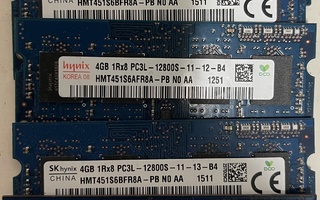 HYNIX 4GB DDR3 PC3L-12800S SO-DIMM   *** SIS TOIMITUS ***
