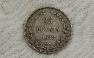 25 penniä 1908, Suomi