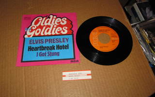Elvis Presley 7" Heartbreak Hotel/I Got Stung,PS  v.198?