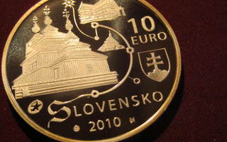 10 euro 2010. Vanhat puukirkot. Slovakia