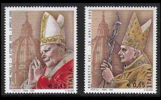 Italia 3069-70 ** Paavi Johannes Paul II kuolema (2005)